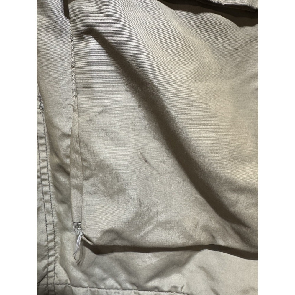 Woolrich Tan Utility Field Jacket Mens Medium Hooded Canvas Workwear USA - Picture 11 of 14